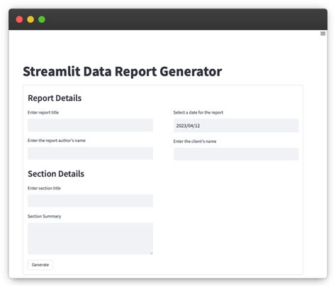 Image result for Streamlit Form Tutorial