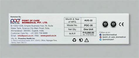 Digital Hemoglobin Meter POC-30 Point of Care – MedineedsIndia