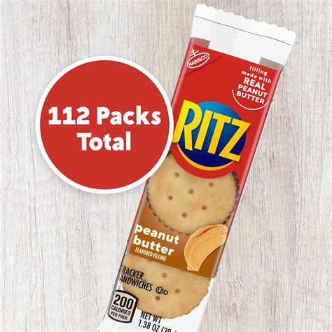 Snapklik.com : RITZ Peanut Butter Sandwich Crackers, 112 - 1.38 Oz Packs