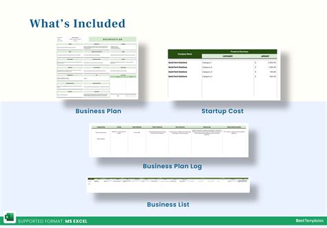 Microsoft Excel Business Plan Template 的图像结果