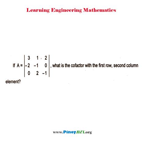 Cofactor Matrix Tutorial 的图像结果