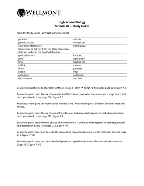 Image result for Biology Module 7 Overview