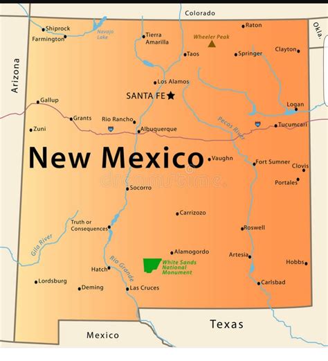 Travel Map New Mexico