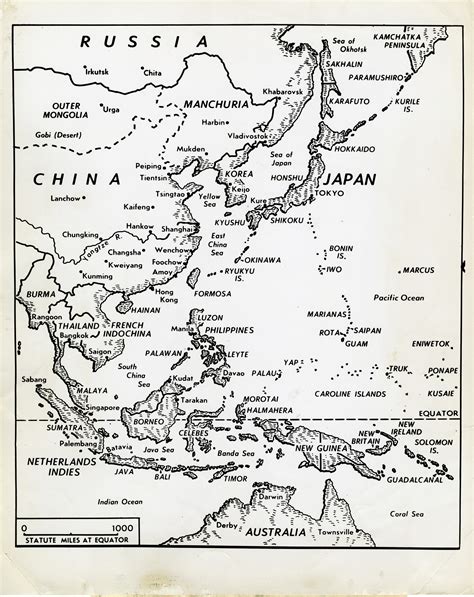 Map of Pacific Theater, 1945 | The Digital Collections of the National ...