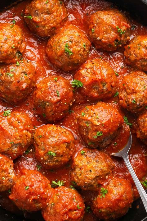 Baked Meatballs Recipe - Erin Lives Whole