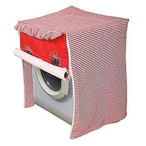 Kuber Industries Tomato Print Cotton Front Load Fully Automatic Washing ...