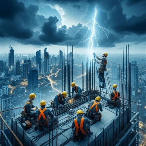 Image result for Lightning Rod Installation