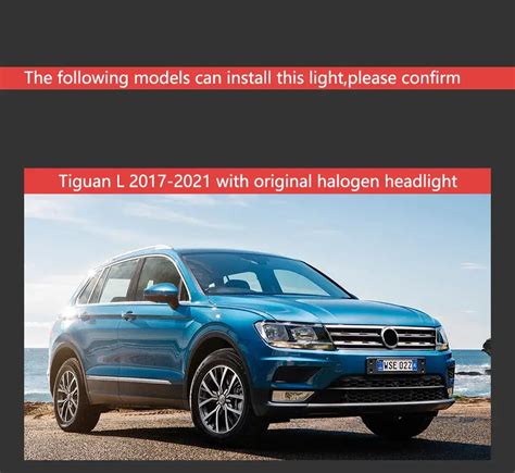 Car Lights for VW Tiguan LED Headlight Projector Lens 2017-2020 Dynamic ...