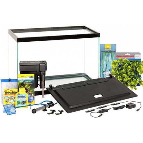 Tetra 20 Gallon ColorFusion Aquarium Kit w/ Filter Heater LED & Plants