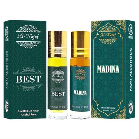 Al Najaf 8 ml Roll on Attar | Best | Madina | Combo of 2 : Amazon.in ...