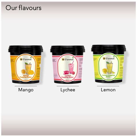Mango Fruit Flavoured Popping Boba – Daromas