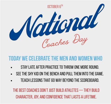 National Coaches Day