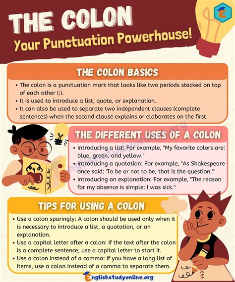 Colon: Definition and Rules You Need to Know - English Study Online
