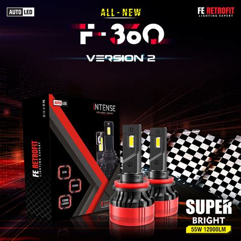 F-360 Version 2 55W Led Headlight Bulb – FE Retrofit