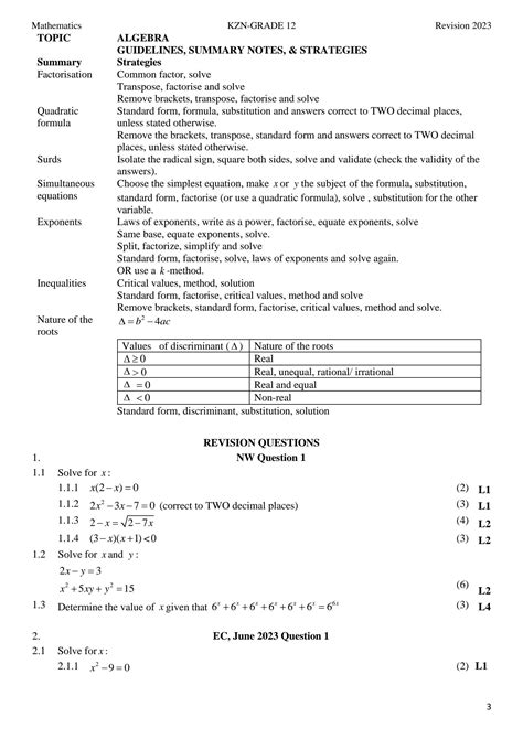Maths Grade 12 Revision 的图像结果