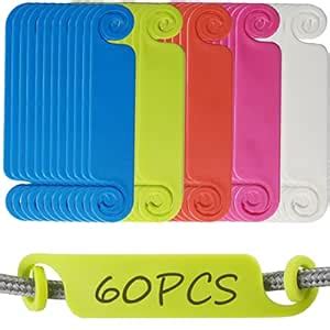NSBELL 60PCS Cable Tags Cable Management Labels Multicolor Cable Labels ...