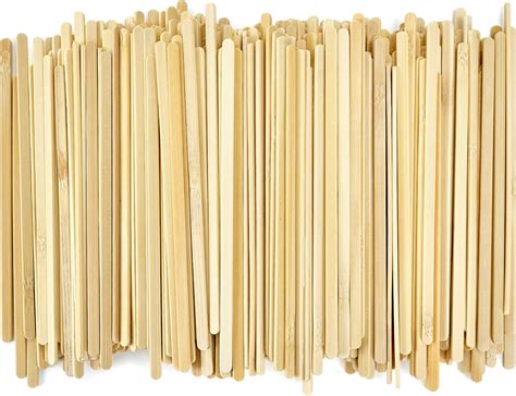 Amazon.com: Bamboo Coffee Stirrers, 500 Count of Disposable Coffee Stir ...