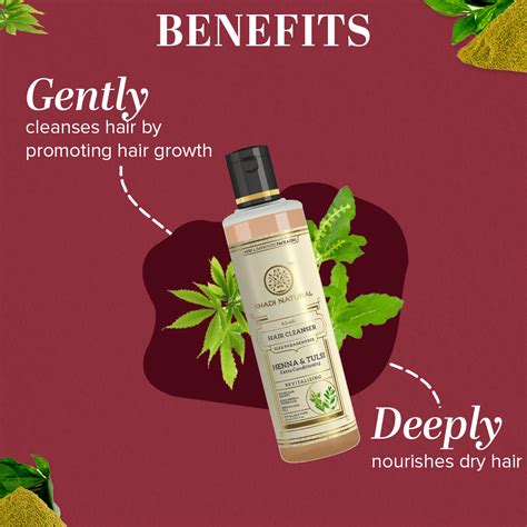 Khadi Herbal Heena Tulsi extra conditioning Shampoo- SLS & Paraben Free ...