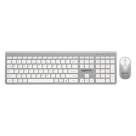 Amazon Basics Wireless Rechargeable Dual Connectivity Keyboard and ...