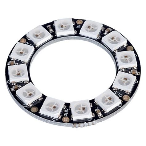 12 bit addressable Neopixel ring Buy in India at HUBTRONICS.in