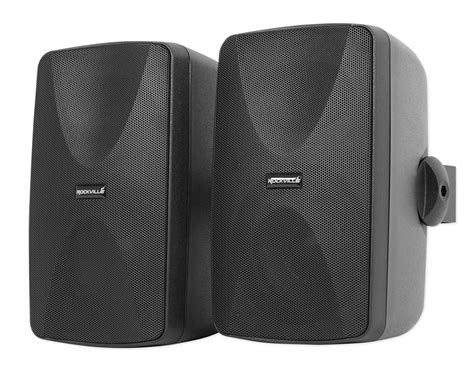 Rockville WET-7020B Pair 5.25" 70V Commercial Wall Speakers, IP55 ...