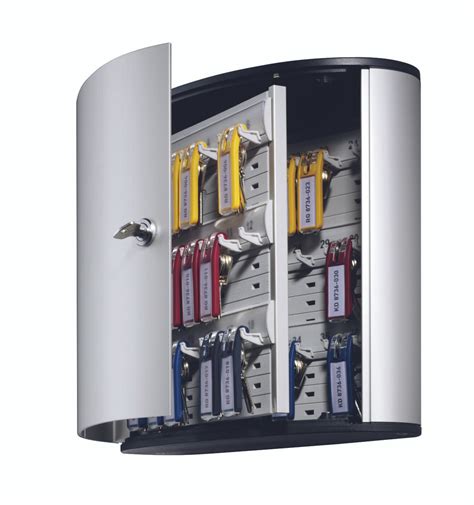 Wall Mounted Secure Key Cabinet w/ Keyed Lock, Holds 36 Tags