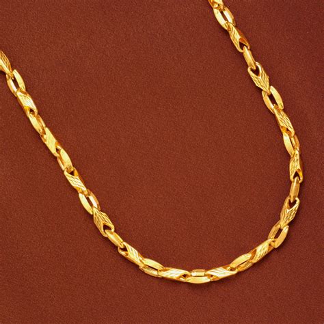 Unique Paper Cut Link Gold Chain | Sri Anu Jewellers Madurai