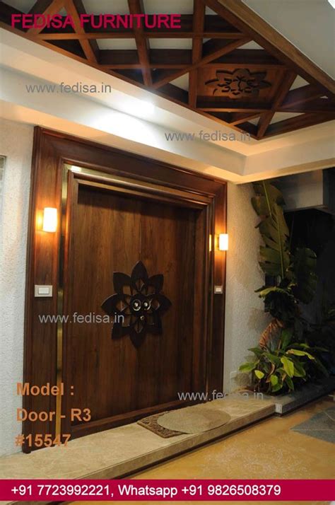 Steel Main Door Design, Sagwan Gate Design Top 50 Modern Wooden Main ...