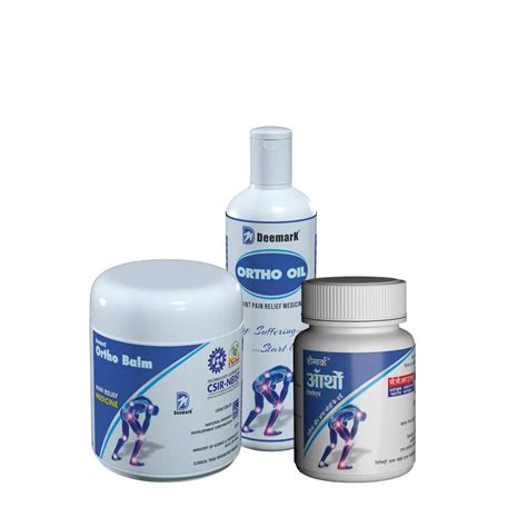 Deemark Ortho Balm, Ortho Tablet & Ortho Oil Combo For Joint & Muscles ...