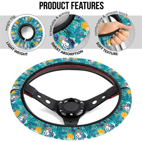 Stitch Steering Wheel Cover | Stitch And Angel Wheel Cover Designed ...