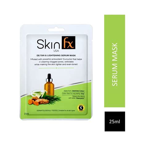 Buy Skin Fx De-Tan & Lightening Serum Sheet Mask (25ml) Online at Best ...