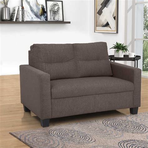Buy Ease Saddle Brown Fabric 2 Seater Sofa Online and Get Upto 25% Off ...
