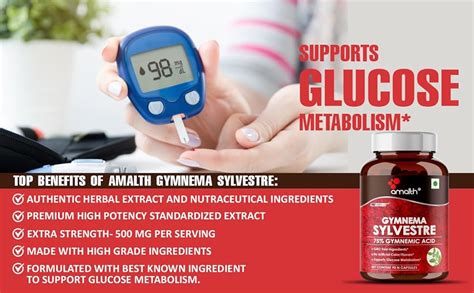 Amalth Gymnema Sylvestre Extract 500mg | Gudmar| Supports Healthy ...