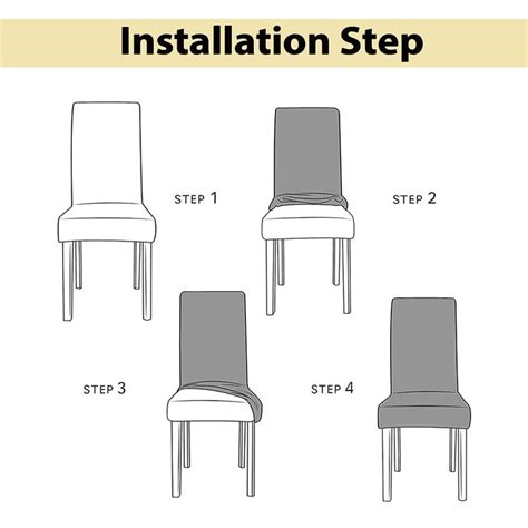 Stretchable Jacquard Dining Chair Cover – Universal Fit, 220 GSM-Brown ...
