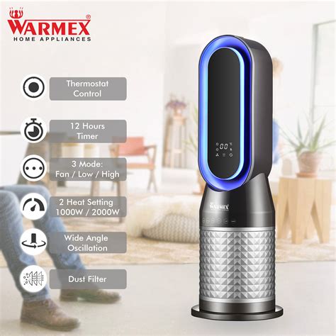 Warmex Room Heater B-PFH 2000 with Mutiple Mood Lighting with LED ...
