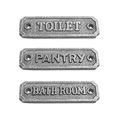 Cast Iron Small Door Signs with 'Toilet Sign- India | Ubuy