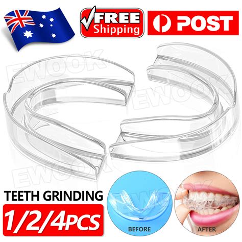 4x Teeth Grinding Mouthguard Mouth Guard Night Bruxism Clenching Sleeping Dental | eBay