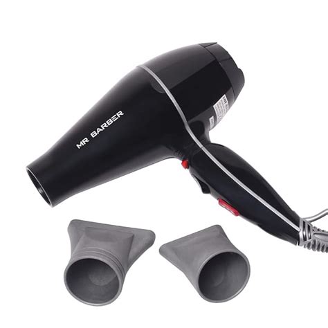 Mr. Barber Airmax Dryer with 2 Air Flow Detachable Nozzles Turbo Motor ...