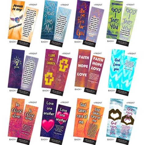 Children's and Youth Scripture Bookmarks, Variety Pack of 60 | Popular ...
