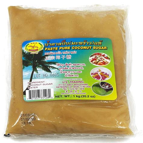 Palm Sugar, Large Size 2.2 Pounds, (Made with Coconut Syrup, Easy-to ...