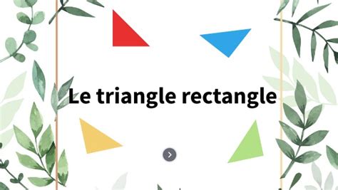 Le Triangle Rectangle 的图像结果
