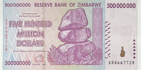 500 000 000 Dollars - Zimbabwe (1980-date) – Numista