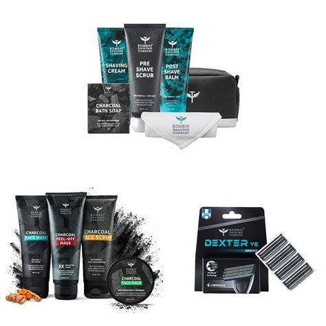 Bombay Shaving Company Premium Shaving Kit for Men & Activated Charcoal ...