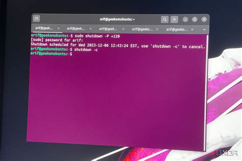 How to shut down Linux from the terminal
