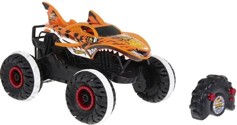 Hot Wheels Monster Trucks Remote Control Unstoppable Tiger Shark at ...