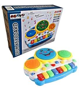 Buy Ruhani Musical Electronic Drum Piano Keyboard Toy with Animals ...
