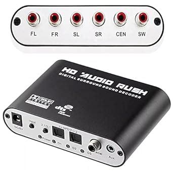 1Goal® Audio Decoder 5.1 Audio Decoder Surround Sound Rush for STB DVD ...