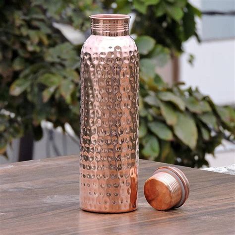 Handcrafted 100% Pure Copper Bottle Hand Engraved Indian - Etsy India