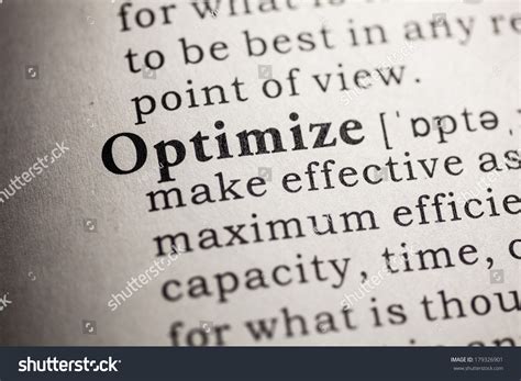 Image result for Optimize Definition Dictionary