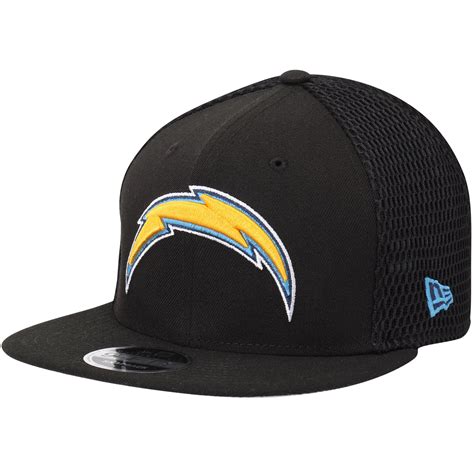 New Era Los Angeles Chargers Black Mesh Fresh 9FIFTY Adjustable Hat